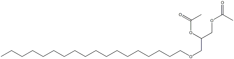 1-O-Octadecyl-2-O,3-O-diacetylglycerol Structure