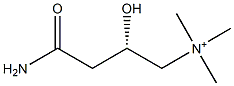 (S)-4-Amino-N,N,N-trimethyl-2-hydroxy-4-oxobutan-1-aminium Struktur