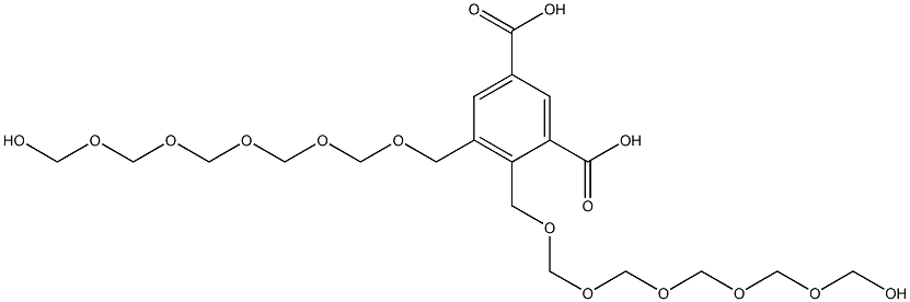 4,5-Bis(11-hydroxy-2,4,6,8,10-pentaoxaundecan-1-yl)isophthalic acid|