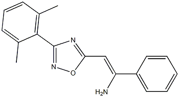 5-[(Z)-2-Amino-2-(phenyl)ethenyl]-3-(2,6-dimethylphenyl)-1,2,4-oxadiazole|