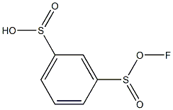 3-(フルオロスルフィノ)ベンゼンスルフィン酸 化学構造式