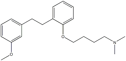 4-[2-[2-(3-Methoxyphenyl)ethyl]phenoxy]-N,N-dimethylbutan-1-amine Structure