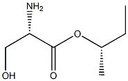 (S)-2-Amino-3-hydroxypropanoic acid (S)-1-methylpropyl ester Structure
