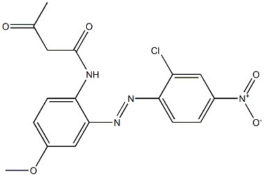 2-Acetyl-2'-(2-chloro-4-nitrophenylazo)-4'-methoxyacetanilide