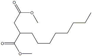 2-Octylsuccinic acid dimethyl ester Structure