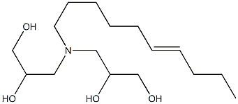 3,3'-(6-Decenylimino)bis(propane-1,2-diol) Struktur