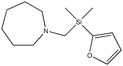 Hexahydro-1-[[(2-furanyl)dimethylsilyl]methyl]-1H-azepine 结构式