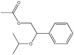 Acetic acid 2-isopropoxy-2-phenylethyl ester Structure