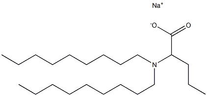 2-(Dinonylamino)valeric acid sodium salt