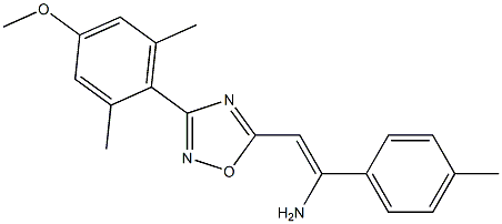 5-[(Z)-2-Amino-2-(4-methylphenyl)ethenyl]-3-(2,6-dimethyl-4-methoxyphenyl)-1,2,4-oxadiazole
