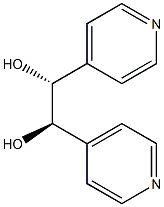 (1R,2R)-1,2-Bis(4-pyridinyl)-1,2-ethanediol Structure