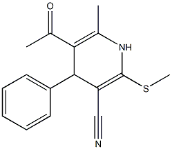 5-Acetyl-3-cyano-1,4-dihydro-6-methyl-2-methylthio-4-phenylpyridine