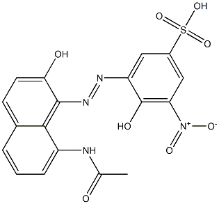 3-(8-Acetylamino-2-hydroxy-1-naphtylazo)-4-hydroxy-5-nitrobenzenesulfonic acid