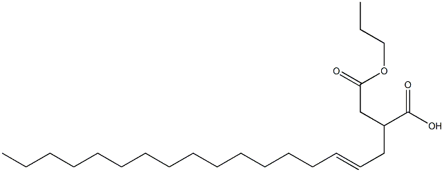 2-(2-Heptadecenyl)succinic acid 1-hydrogen 4-propyl ester Structure