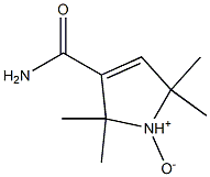 2,2,5,5-テトラメチル-3-カルバモイル-3-ピロリン1-オキシド 化学構造式