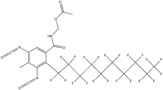 N-(Acetyloxymethyl)-2-(henicosafluorodecyl)-3,5-diisocyanato-4-methylbenzamide|