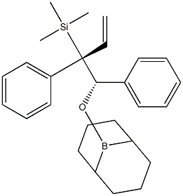 (1S,2S)-1-[(9-Borabicyclo[3.3.1]nonan-9-yl)oxy]-1-phenyl-2-(trimethylsilyl)-2-phenyl-3-butene Structure