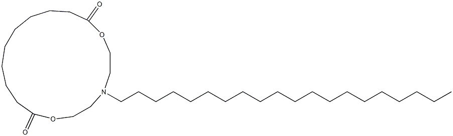 5-Icosyl-5-aza-2,8-dioxacyploheptadecane-1,9-dione Struktur