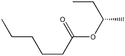 (+)-Hexanoic acid (S)-sec-butyl ester 结构式