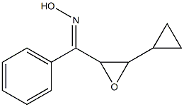 (E)-[3-Cyclopropyloxiranyl]phenyl ketone oxime Struktur