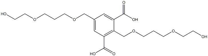 2,5-Bis(8-hydroxy-2,6-dioxaoctan-1-yl)isophthalic acid Structure