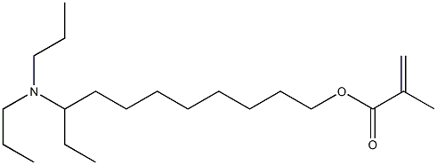 Methacrylic acid 9-(dipropylamino)undecyl ester 结构式