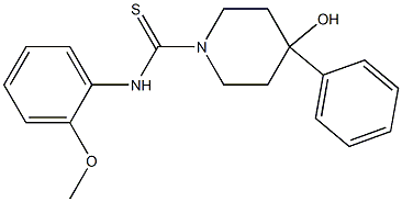 4-Hydroxy-N-(2-methoxyphenyl)-4-phenyl-1-piperidinecarbothioamide
