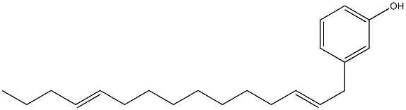 3-(2,11-Pentadecadienyl)phenol Structure