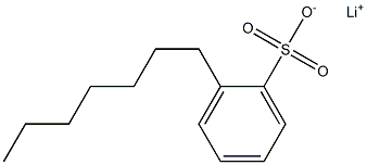 2-Heptylbenzenesulfonic acid lithium salt 结构式