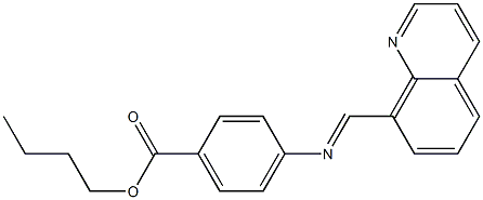 4-[[(Quinolin-8-yl)methylene]amino]benzoic acid butyl ester Structure