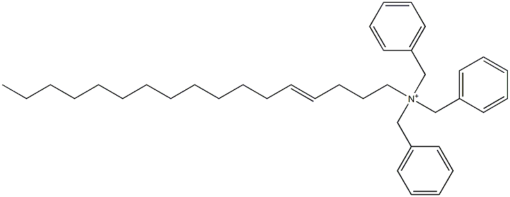 (4-Heptadecenyl)tribenzylaminium 结构式