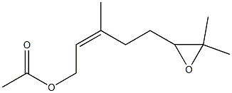 2-[(3Z)-3-Methyl-5-acetoxy-3-pentenyl]-3,3-dimethyloxirane Structure