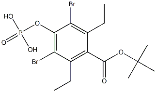 Phosphoric acid bis(ethyl)[2,6-dibromo-4-[(tert-butyloxy)carbonyl]phenyl] ester