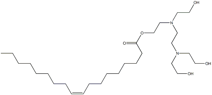 (Z)-9-Octadecenoic acid 2-[[2-[bis(2-hydroxyethyl)amino]ethyl](2-hydroxyethyl)amino]ethyl ester Structure