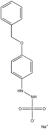 2-[p-(Benzyloxy)phenyl]hydrazinesulfonic acid sodium salt Struktur