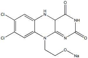 4a,5-Dihydro-7,8-dichloro-10-(2-sodiooxyethyl)benzo[g]pteridine-2,4(3H,10H)-dione