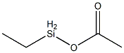 Acetic acid ethylsilyl ester Structure