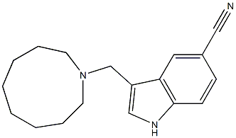 3-(Octahydro-1H-azonin-1-ylmethyl)-1H-indole-5-carbonitrile Struktur