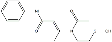 3-[N-Acetyl-N-(2-sulfenoethyl)amino]-N-phenylisocrotonamide