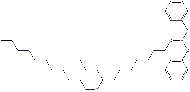 Phosphorous acid 8-(undecyloxy)undecyldiphenyl ester