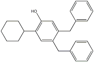 3,4-Dibenzyl-6-cyclohexylphenol Structure