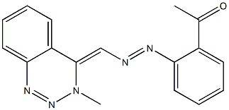 (4Z)-3,4-Dihydro-3-methyl-4-[(2-acetylphenylazo)methylene]-1,2,3-benzotriazine