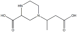 3-[3-Carboxy-1-piperazinyl]butyric acid 结构式