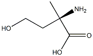 (R)-2-Amino-4-hydroxy-2-methylbutyric acid Structure