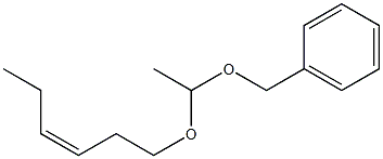 Acetaldehyde benzyl[(Z)-3-hexenyl]acetal,,结构式