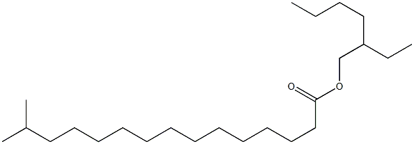 14-Methylpentadecanoic acid 2-ethylhexyl ester Structure