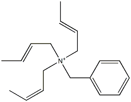 Tri(2-butenyl)benzylaminium