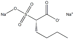 [S,(+)]-2-(Sodiosulfo)hexanoic acid sodium salt Structure