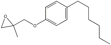 4-Hexylphenyl 2-methylglycidyl ether 结构式