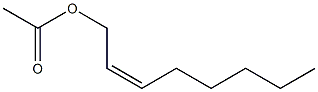 酢酸(Z)-2-オクテニル 化学構造式